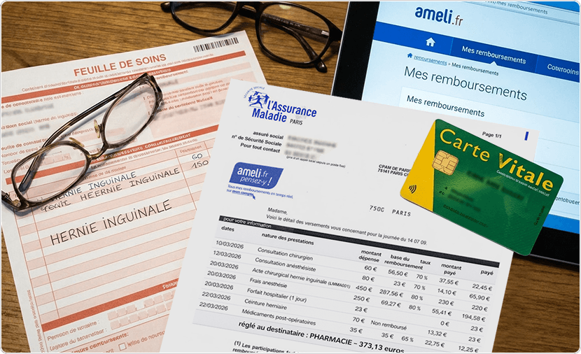 Remboursement de l'opération d'une hernie inguinale Remboursement de l'opération d'une hernie inguinale