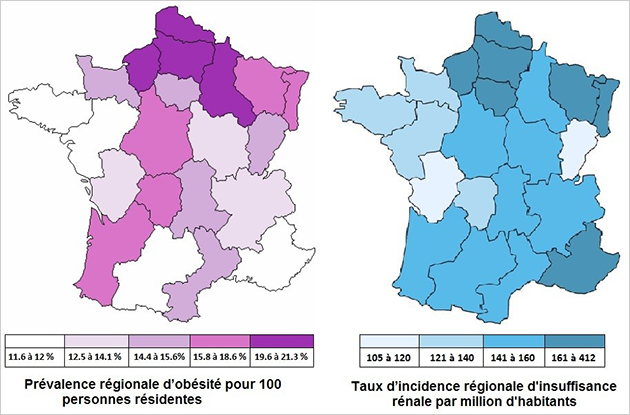 Prévalence régionale insuffisance rénale